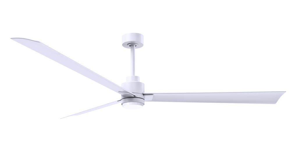 Alessandra-72" Three Blade Transitional Ceiling Fan-5CCT Integrated LED-Matte White Finish