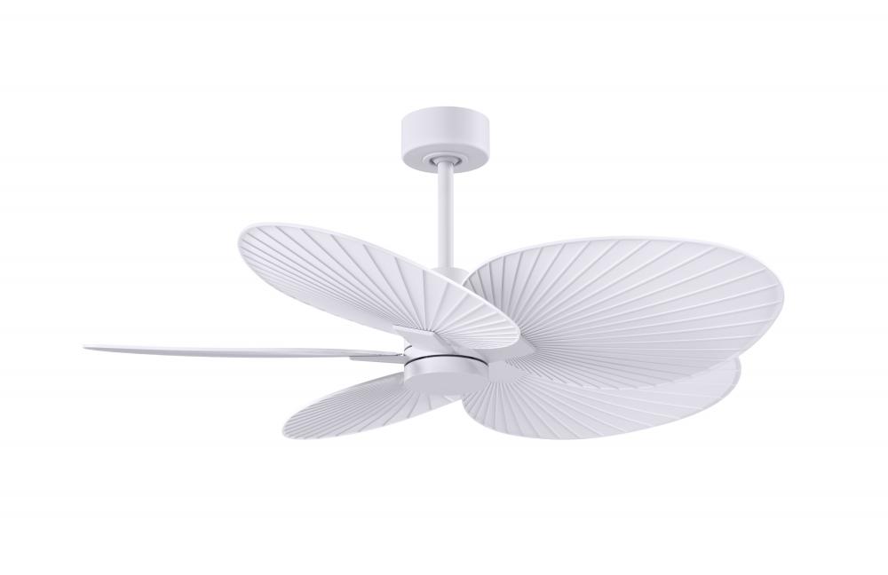 Alessandra Tropical - Five Blade Ceiling Fan - Matte White Finish - Matte White Blades