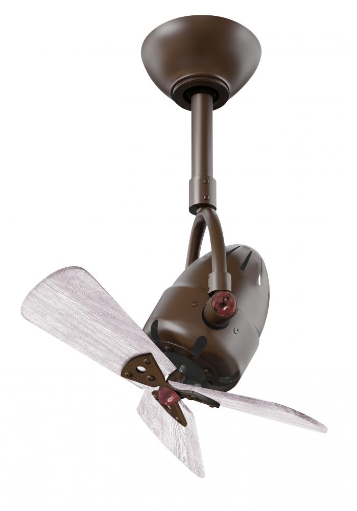 Diane - Oscillating Directional Ceiling Fan - Textured Bronze Finish - Barn Wood Blades