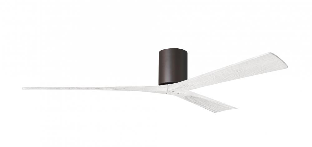 Irene - 3H - Textured Bronze - Matte White Blades - 72" Blades