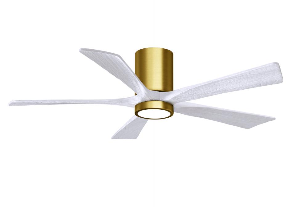 Irene - 5HLK - Brushed Brass - Matte White Blades - 52" Blades