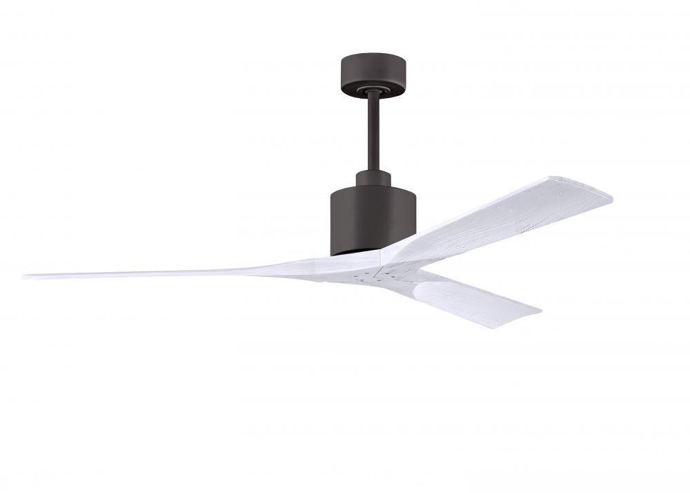 Nan - 60" Ceiling Fan - Textured Bronze Finish - Matte White Blades