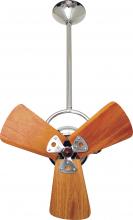 Matthews Fan Company BD-CR-WD - Bianca Direcional-Directional Ceiling Fan (Interior)-Polished Chrome Finish-Mahogany Tone Blades