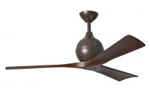 Matthews Fan Company IR3-TB-WA-52 - Irene 3 - Textured Bronze - Walnut Tone Blades - 52" Blades - 10" Downrod