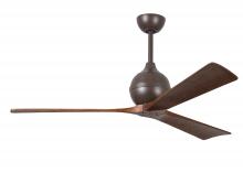 Matthews Fan Company IR3-TB-WA-60 - Irene 3 - Textured Bronze - Walnut Tone Blades - 60" Blades - 10" Downrod
