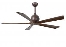 Matthews Fan Company IR5-TB-WA-60 - Irene 5 - Textured Bronze - Walnut Tone Blades - 60" Blades - 10" Downrod