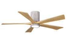 Matthews Fan Company IR5HLK-BW-LM-52 - Irene-5HLK - 52" Five Blade Flush Mount Paddle Fan - 5CCT Integrated LED - Barn Wood Tone Finish