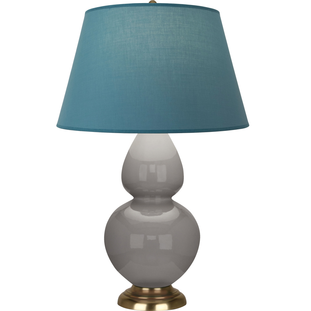 Smokey Taupe Double Gourd Table Lamp