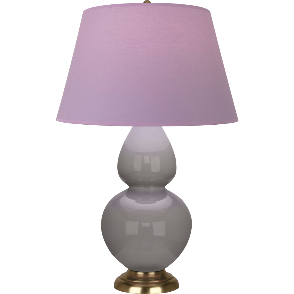 Smokey Taupe Double Gourd Table Lamp
