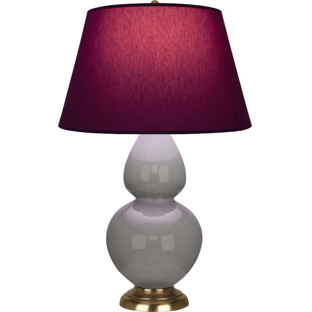 Smokey Taupe Double Gourd Table Lamp