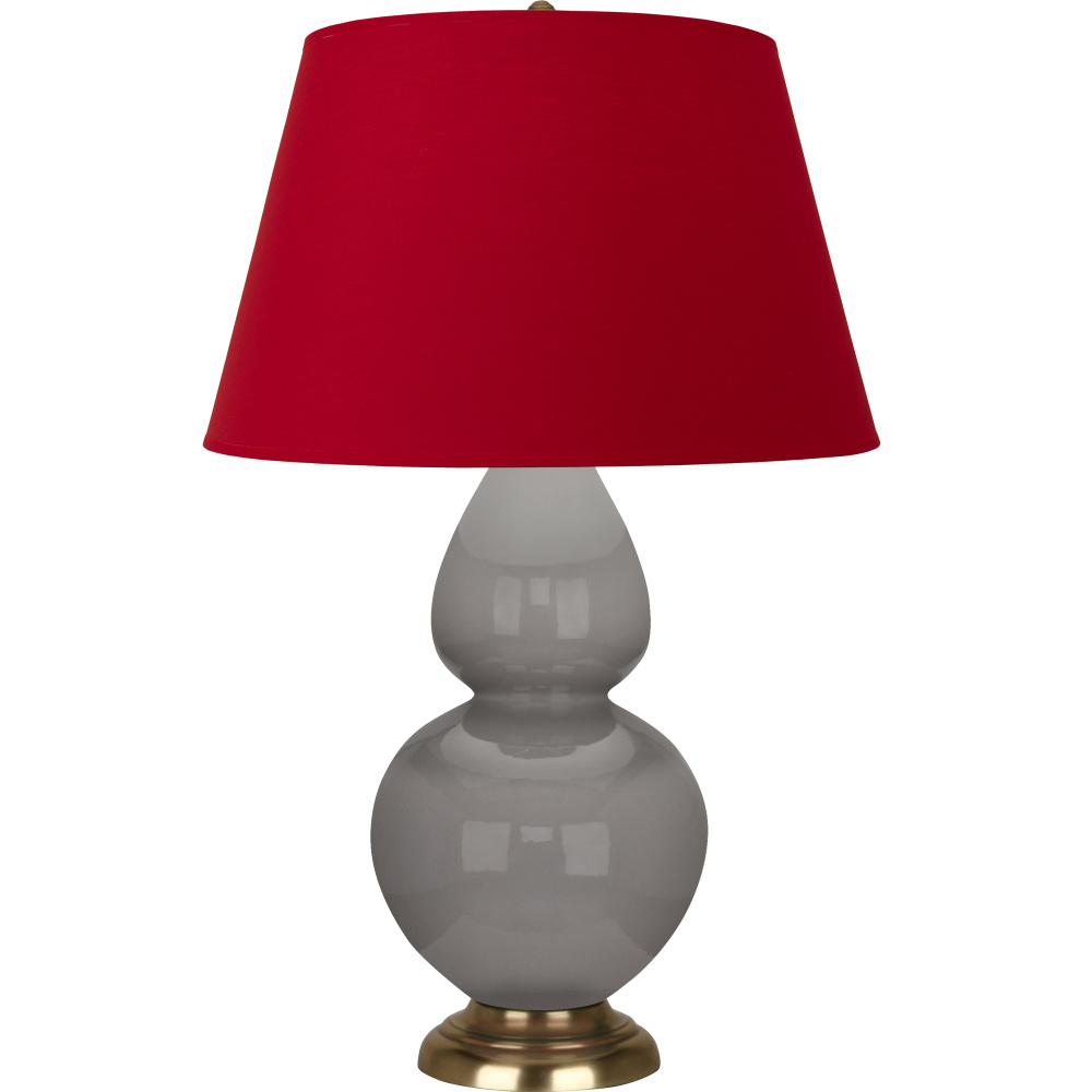 Smokey Taupe Double Gourd Table Lamp