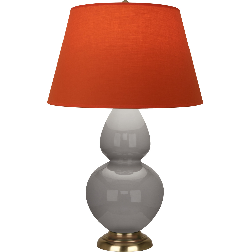 Smokey Taupe Double Gourd Table Lamp