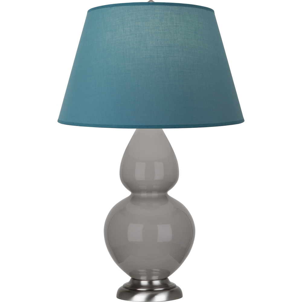 Smokey Taupe Double Gourd Table Lamp