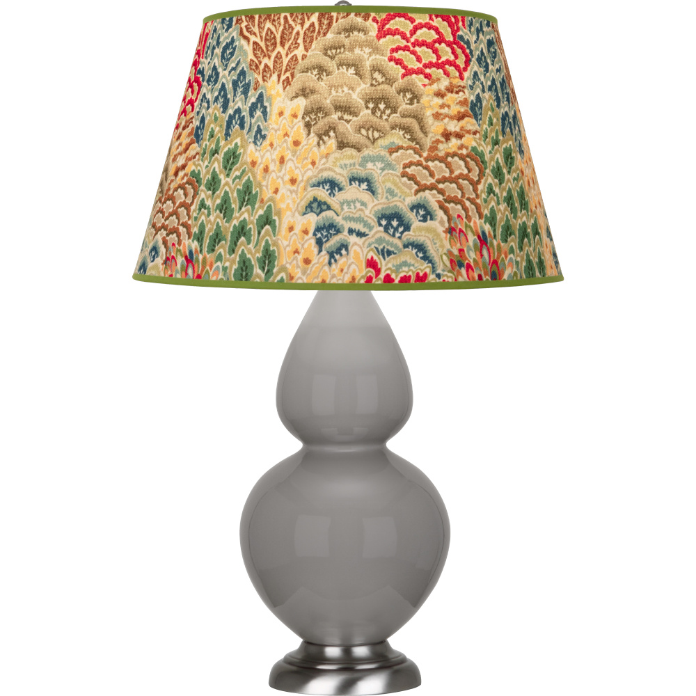 Smokey Taupe Double Gourd Table Lamp