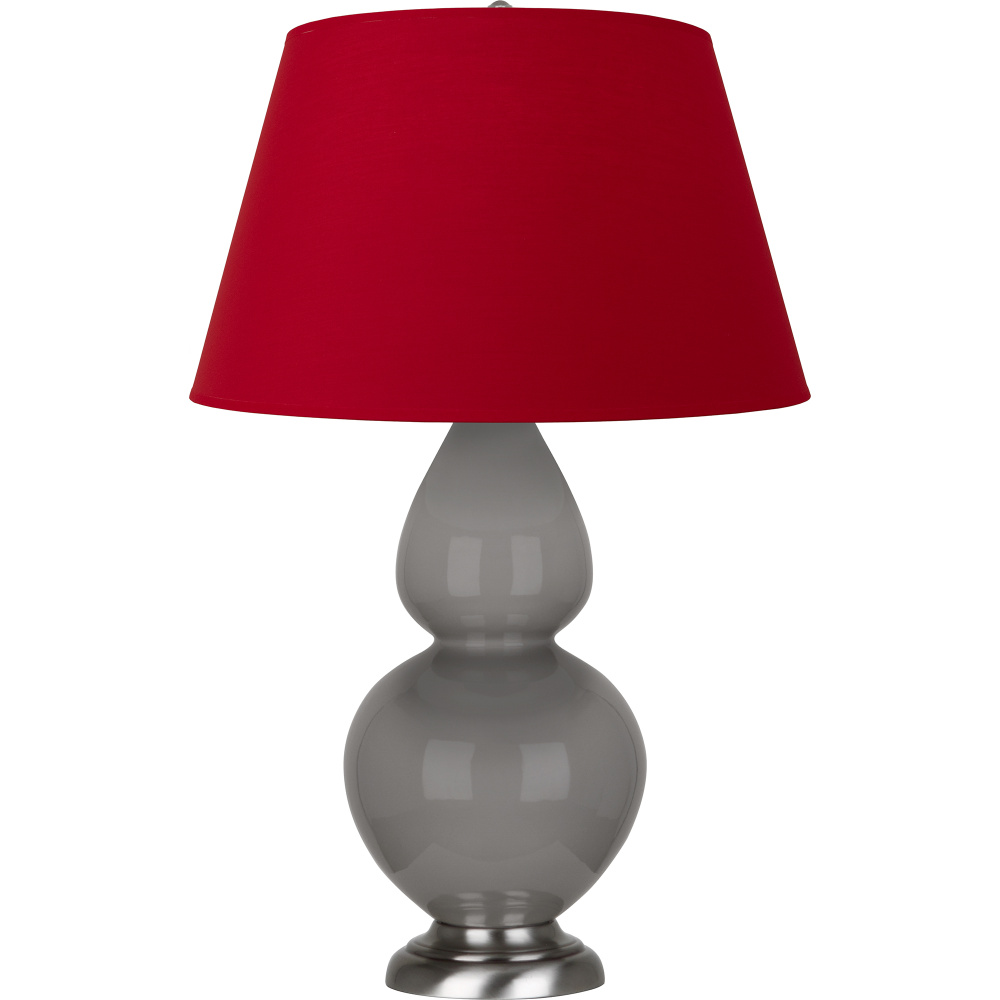 Smokey Taupe Double Gourd Table Lamp