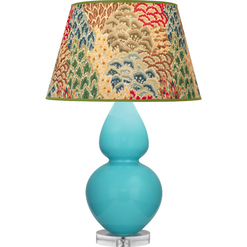 Egg Blue Double Gourd Table Lamp