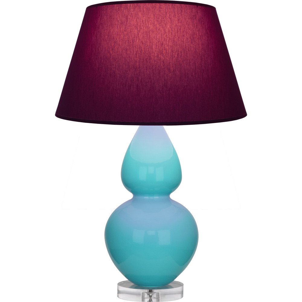 Egg Blue Double Gourd Table Lamp