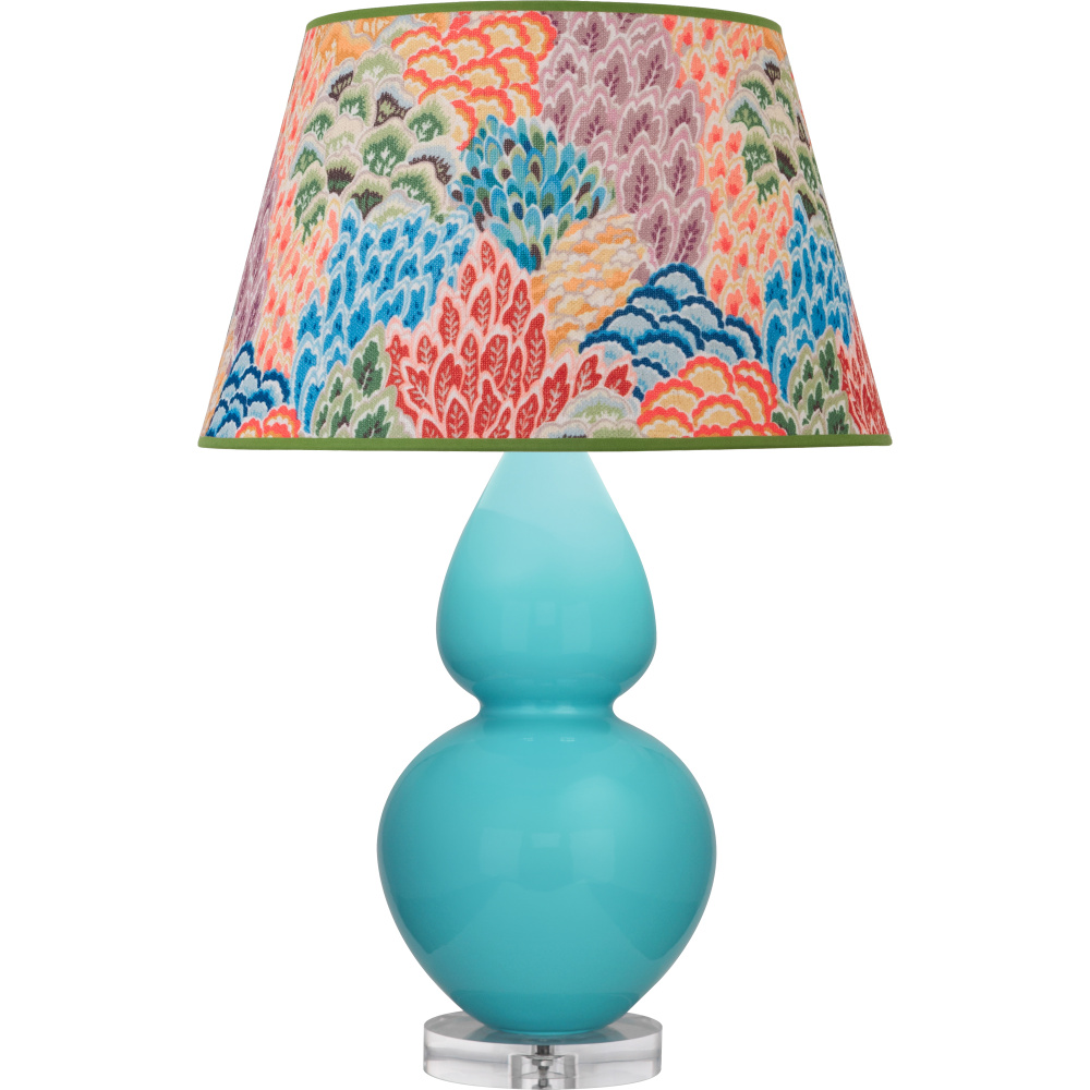 Egg Blue Double Gourd Table Lamp