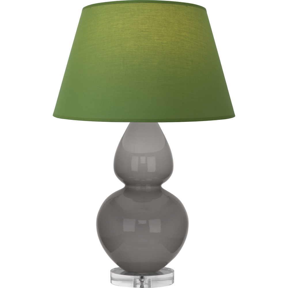 Smokey Taupe Double Gourd Table Lamp