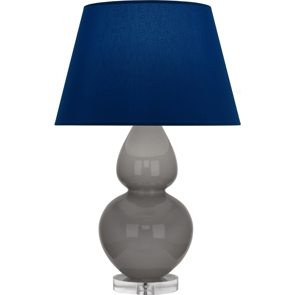 Smokey Taupe Double Gourd Table Lamp