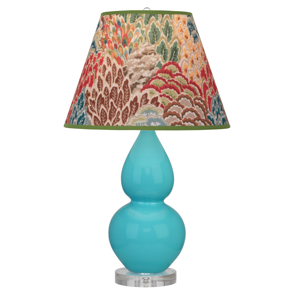 Egg Blue Small Double Gourd Accent Lamp