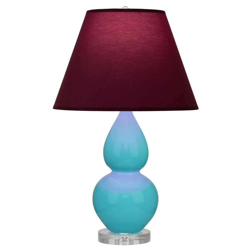 Egg Blue Small Double Gourd Accent Lamp