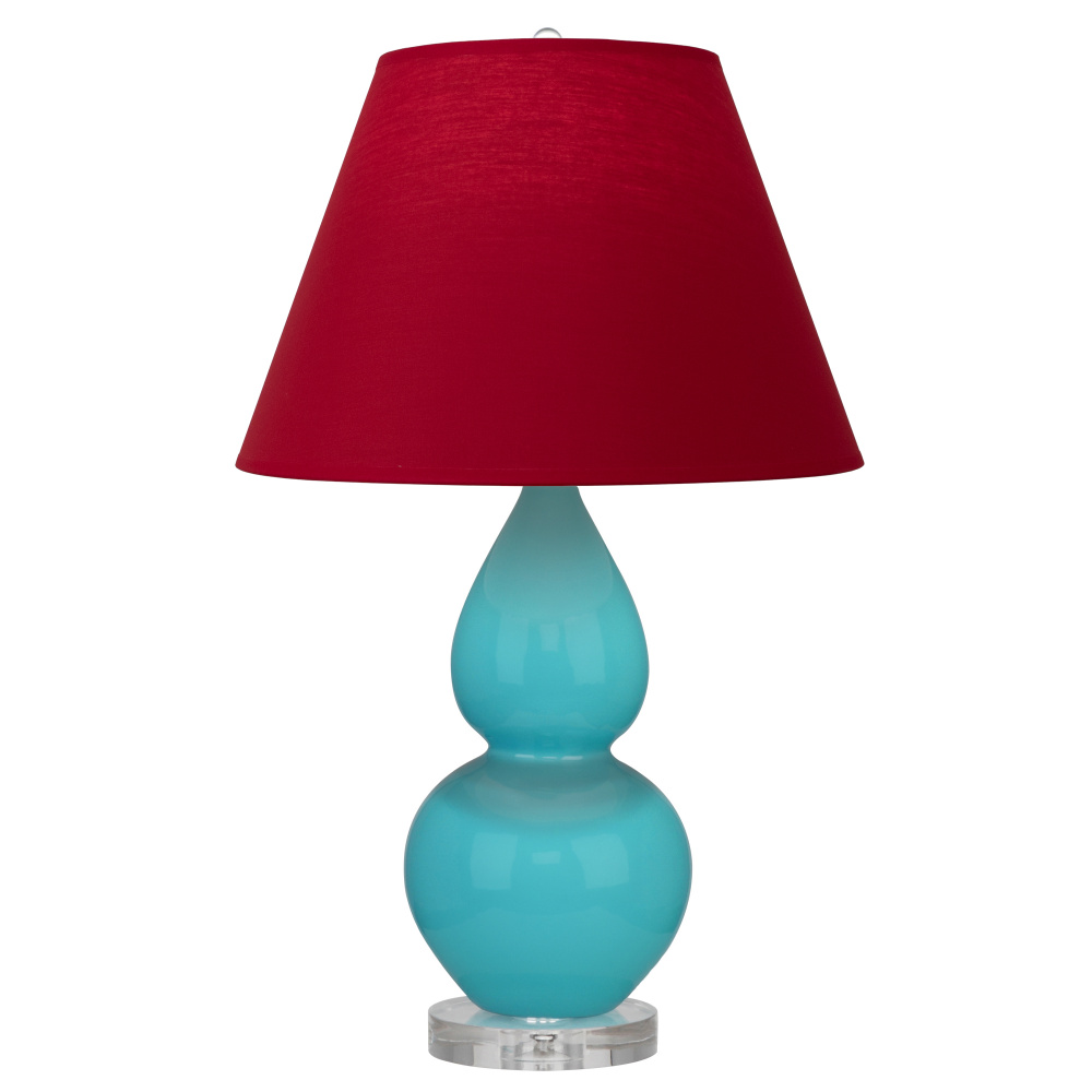 Egg Blue Small Double Gourd Accent Lamp