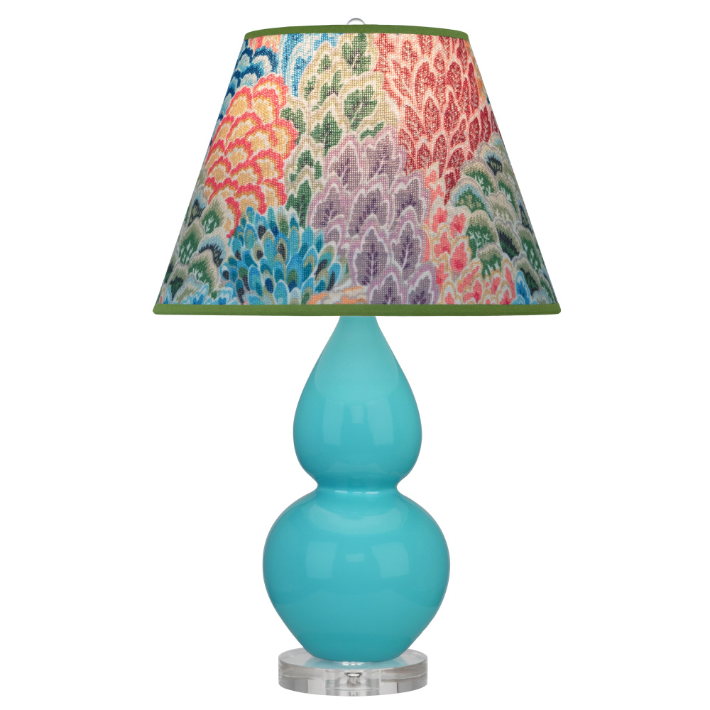Egg Blue Small Double Gourd Accent Lamp