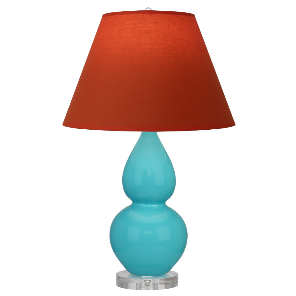 Egg Blue Small Double Gourd Accent Lamp