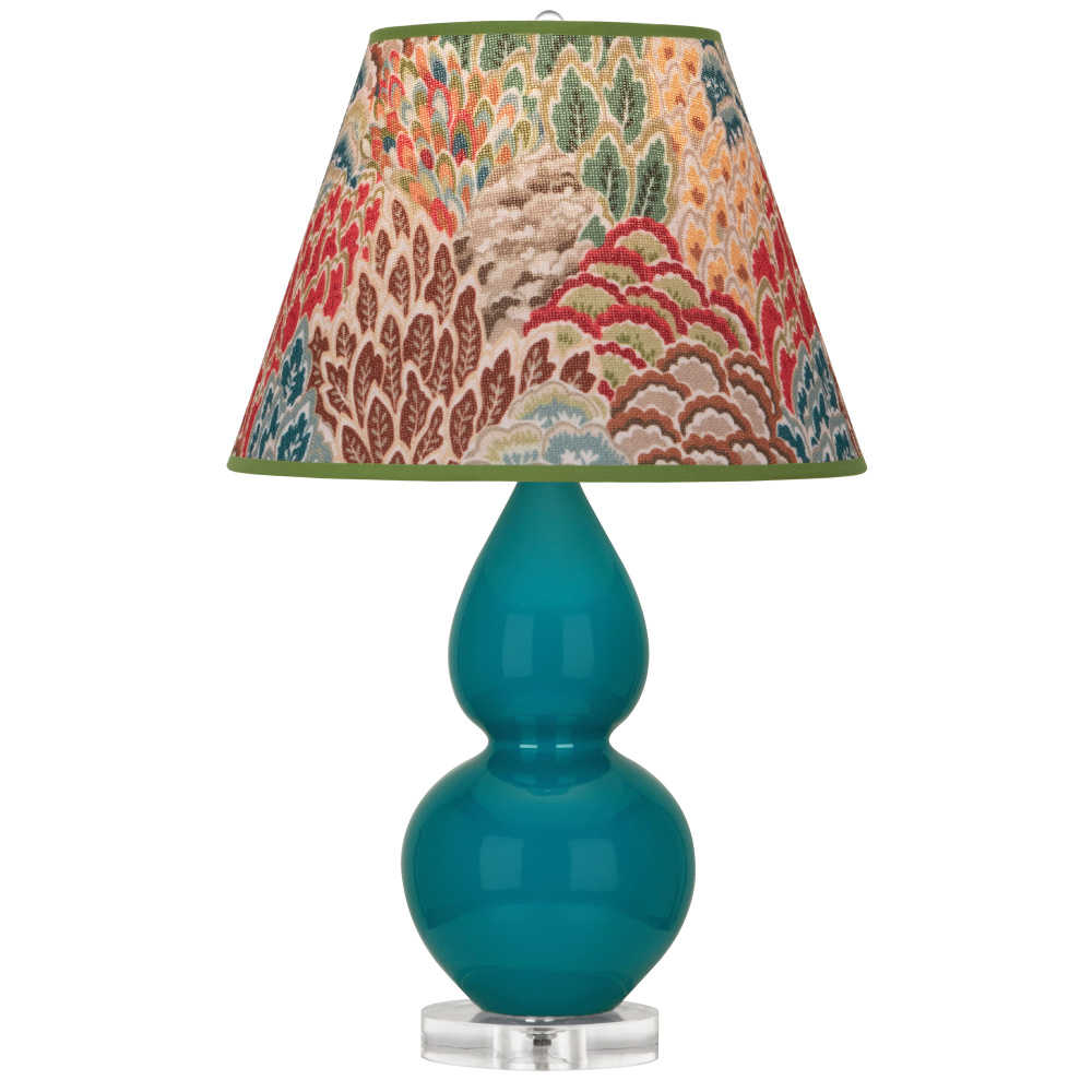 Peacock Small Double Gourd Accent Lamp