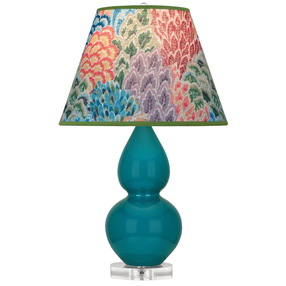 Peacock Small Double Gourd Accent Lamp