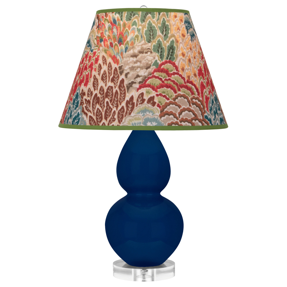 Cobalt Small Double Gourd Accent Lamp