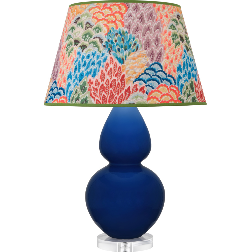 Cobalt Double Gourd Table Lamp