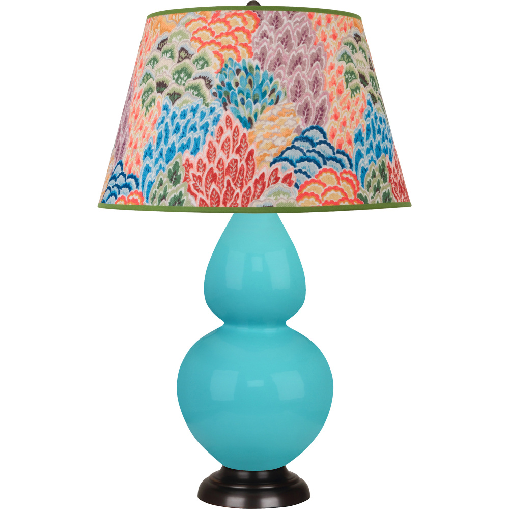 Egg Blue Double Gourd Table Lamp