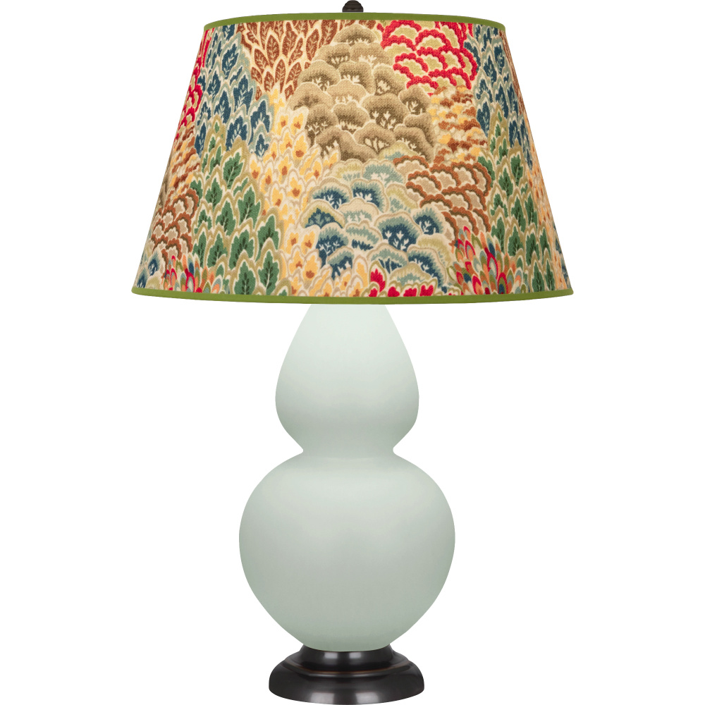 Matte Celadon Double Gourd Table Lamp