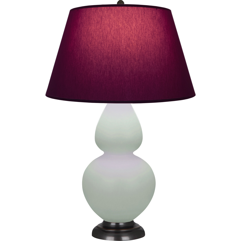 Matte Celadon Double Gourd Table Lamp