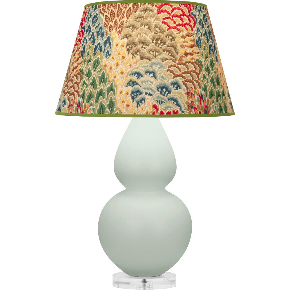 Matte Celadon Double Gourd Table Lamp