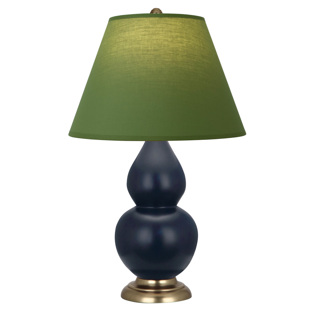 Matte Midnight Blue Small Double Gourd Accent Lamp