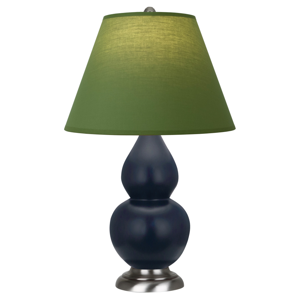 Matte Midnight Blue Small Double Gourd Accent Lamp
