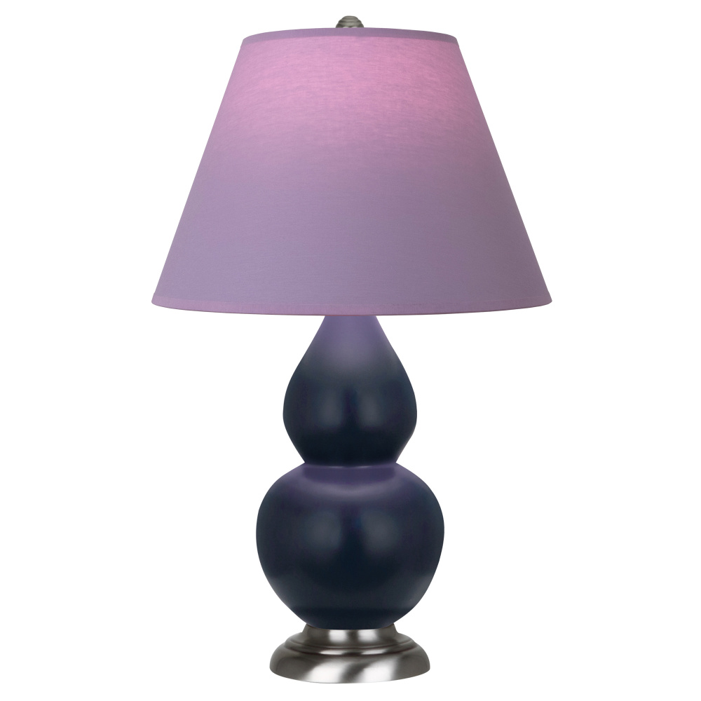 Matte Midnight Blue Small Double Gourd Accent Lamp