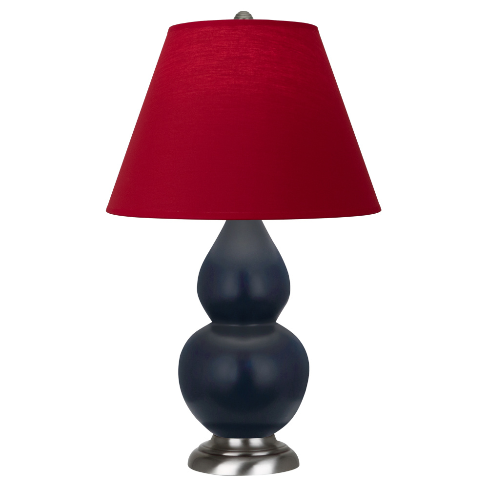Matte Midnight Blue Small Double Gourd Accent Lamp