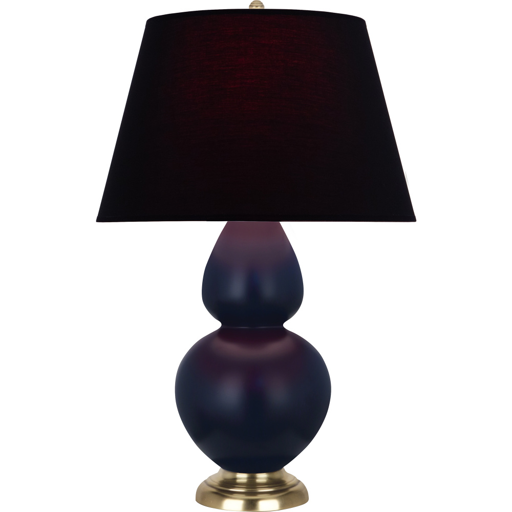 Matte Midnight Blue Double Gourd Table Lamp