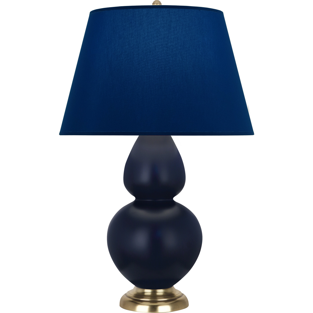 Matte Midnight Blue Double Gourd Table Lamp