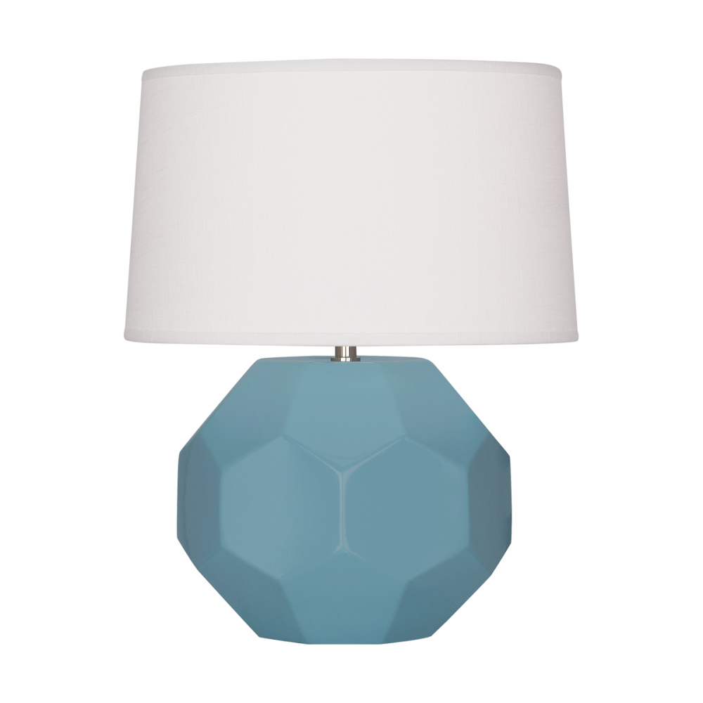 Matte Steel Blue Small Franklin Accent Lamp