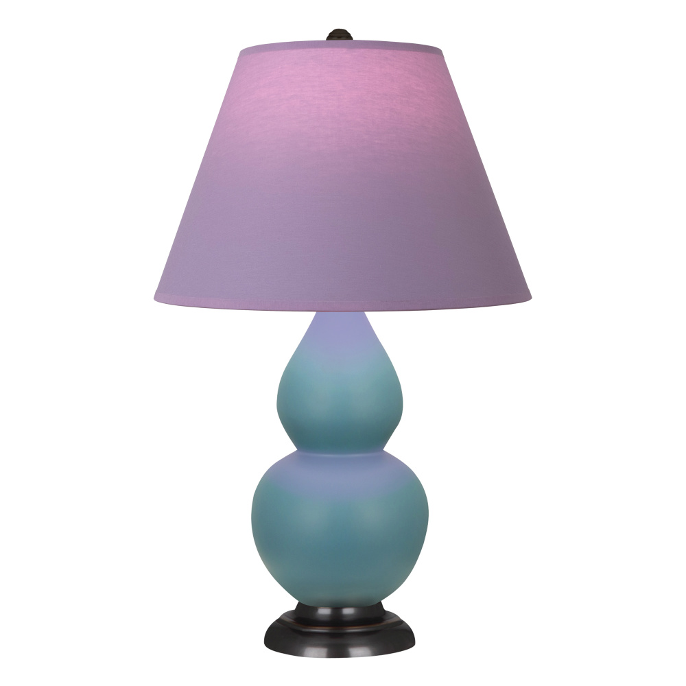 Matte Steel Blue Small Double Gourd Accent Lamp
