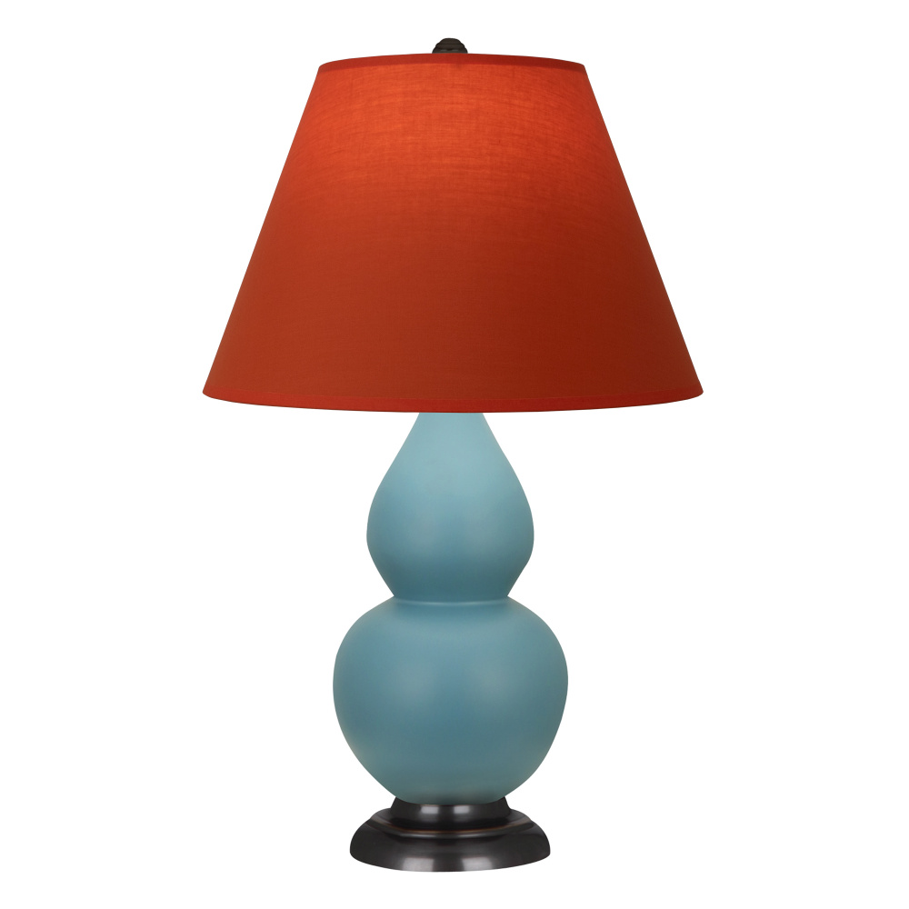 Matte Steel Blue Small Double Gourd Accent Lamp