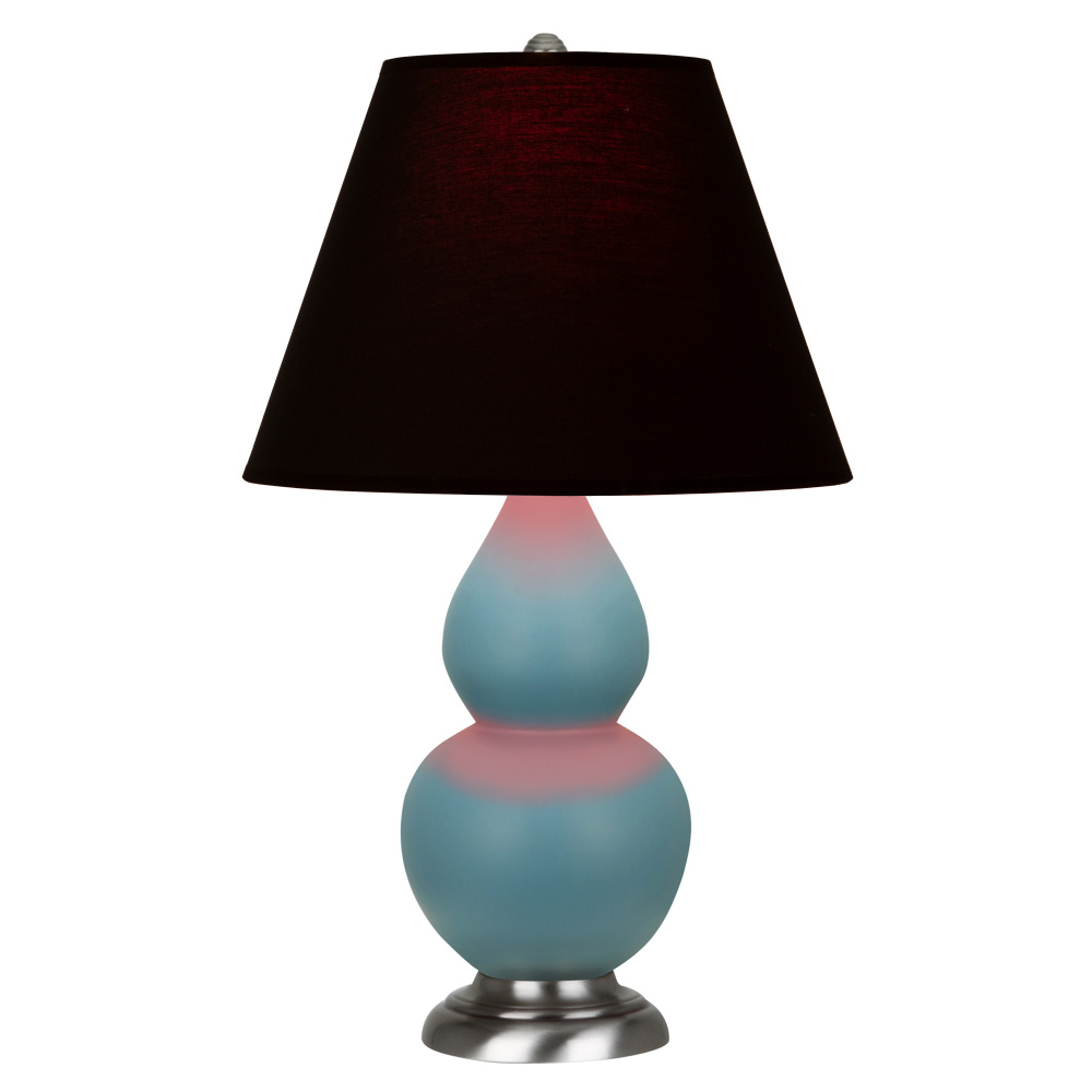 Matte Steel Blue Small Double Gourd Accent Lamp