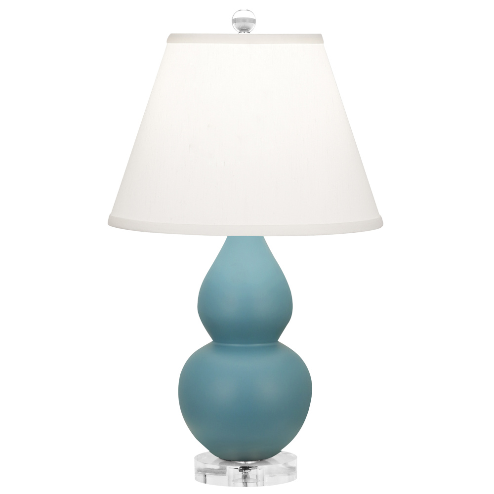 Matte Steel Blue Small Double Gourd Accent Lamp