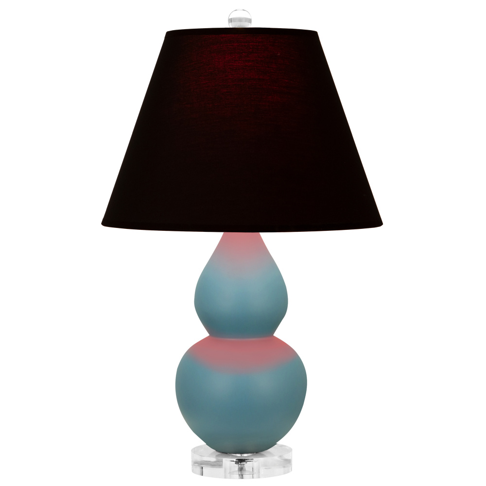 Matte Steel Blue Small Double Gourd Accent Lamp