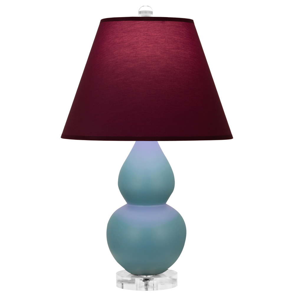 Matte Steel Blue Small Double Gourd Accent Lamp
